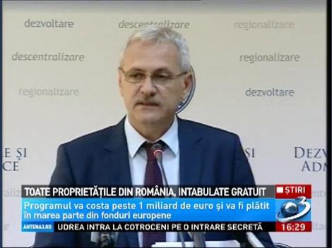 Toate proprietăţile din Rom&acirc;nia, intabulate gratuit