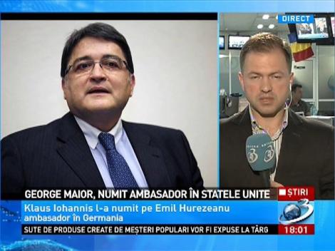 George Maior, numit ambasador &icirc;n Statele Unite