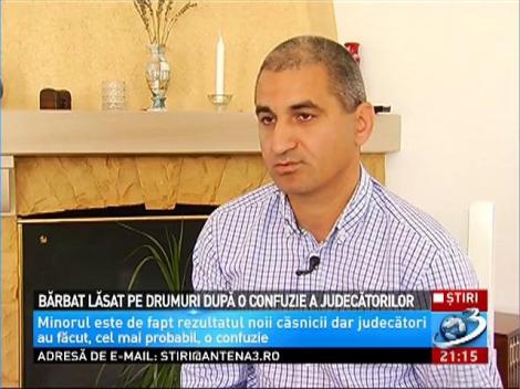 Bărbat lăsat pe drumuri după o confuzie a judecătorilor