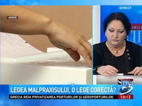 Dincolo de Ştiri: Monica Pop despre controversata noua lege a malpraxisului