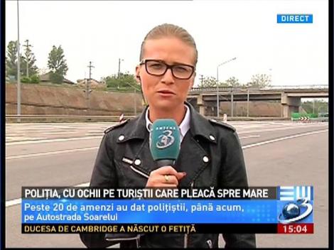 Poliţia, cu ochii/radarele pe şoferii în drum spre mare