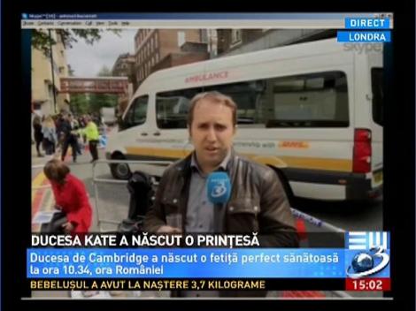 Ducesa Kate a născut o prinţesă