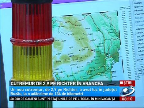 Cutremur de 2,9, în Vrancea