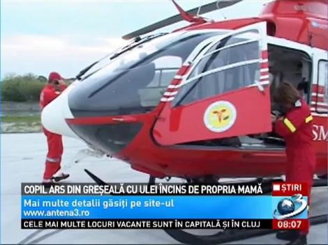Copil ars cu ulei &icirc;ncins