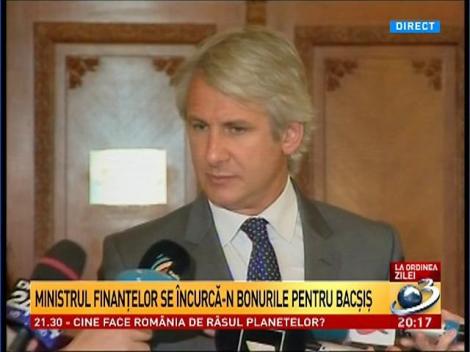 La ordinea zilei. Ministrul Finanţelor se &icirc;ncurcă-n bonurile pentru bacşiş