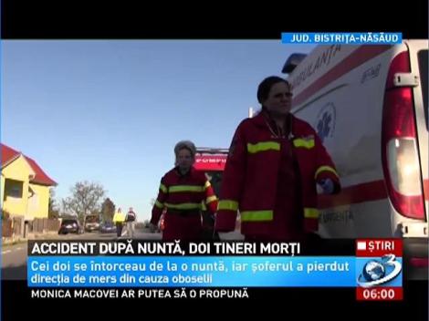 Accident după nuntă, doi tineri morţi