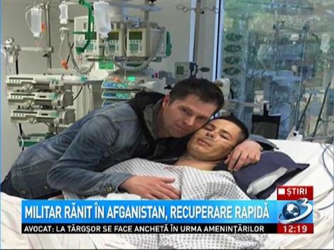 Militar rănit în Afganistan, recuperare rapidă