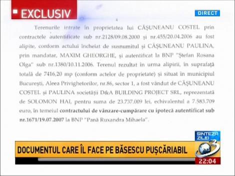 Sinteza Zilei. Documentul care îl face pe Băsescu puşcăriabil