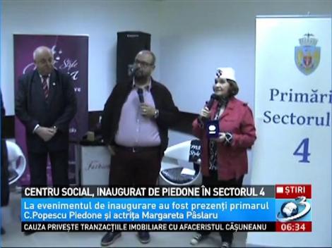 Centru social, inaugurat de Piedone în sectorul 4