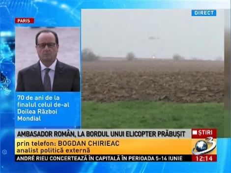 Ambasador român, la bordul unui elicopter prăbuşit