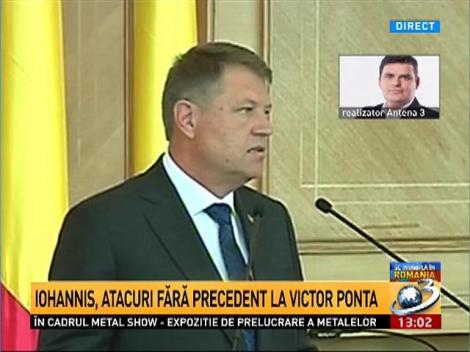 Radu Tudor, despre declaraţiile lui Klaus Iohannis la adresa lui Victor Ponta