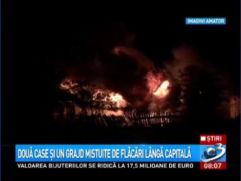 INCENDIU puternic în această dimineaţă lângă Bucureşti