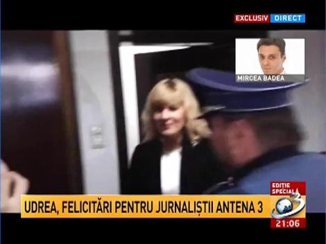 Ediţie specială. Udrea, felicitări pentru jurnaliştii Antena 3