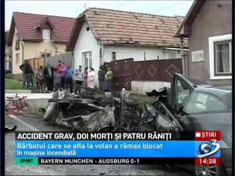 Sibiu: Accident grav soldat cu doi morţi şi patru răniţi