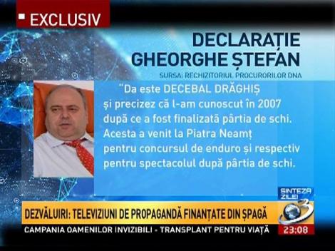 Sinteza zilei. Televiziuni de propagandă finanţate din şpagă