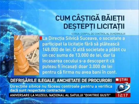 Defrişările ilegale, anchetate de procurori