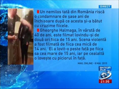 Imagini şocante: Un tată &icirc;şi bate cu cruzime fiicele