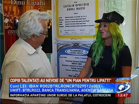 Copiii talentaţi au nevoie de "Un pian pentru Lipatti"