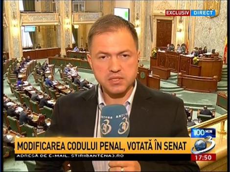 Modificare Codului Penal, votată în Senat