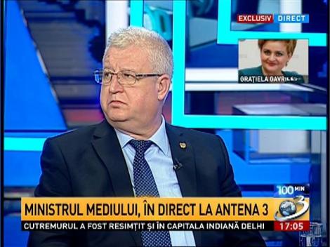 100 de minute. Ministrul Mediului: Mai multe forţe s-au unit &icirc;mpotriva poporului
