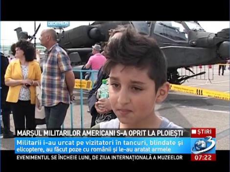 Marşul militarilor americani s-a oprit la Ploieşti