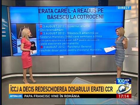 100 de Minute: Curtea Supremă a redeschis dosarul "Erata CCR"