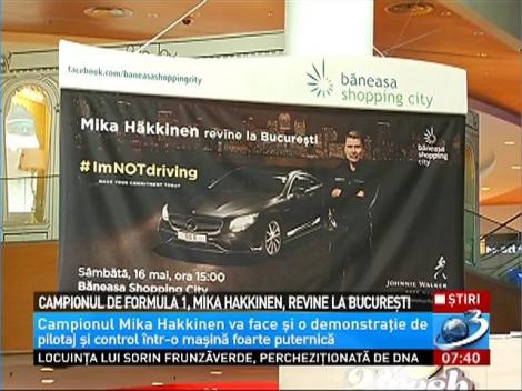 Mika Hakkinen, dublul campion de formula 1, revine s&acirc;mbătă la Bucureşti