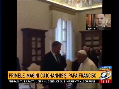 Primele Imagini cu Klaus Iohannis şi Papa Francisc