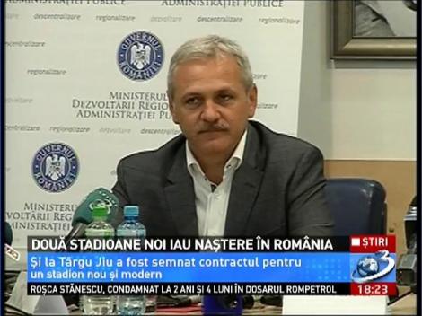 Două stadioane noi iau naştere în România