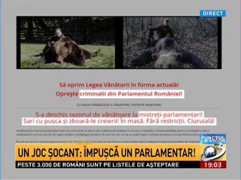 Punctul de întâlnire: "Zboară-le creierii parlamentarilor!", joc online lansat de un ONG din România