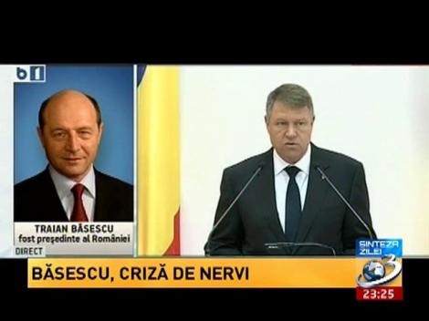 Sinteza Zilei: Ce criză de nervi a făcut Băsescu, după interviul dat de Iohannis în Germania