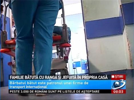 Familie bătută cu ranga şi jefuită în propria casă