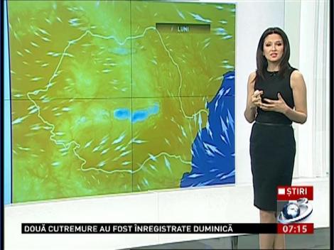 Prognoza meteo pentru următoarele zile