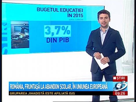 Rom&acirc;nia, fruntaşă la abandonul şcolar din Uniunea Europeană