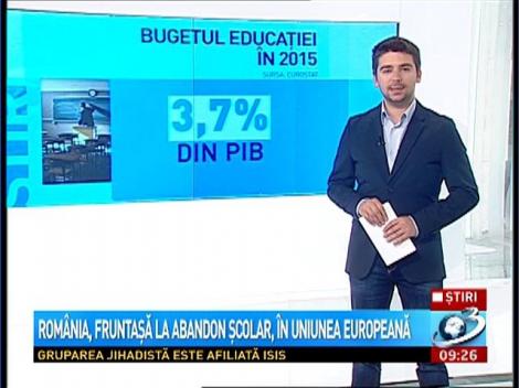 România, fruntaşă la abandonul şcolar din Uniunea Europeană