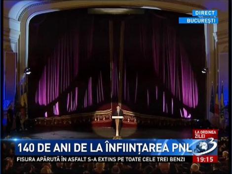 Crin Antonescu, discurs la 140 de la &icirc;nfiinţarea PNL