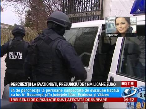 Percheziţii la evazionişti. Prejudiciul a fost de 16 milioane de euro