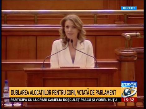 DUBLAREA alocaţiilor a fost votată &icirc;n unanimitate