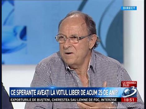 Ilie Şerbănescu, despre votul de acum 25 de ani: Nu aveam nici o speranţă