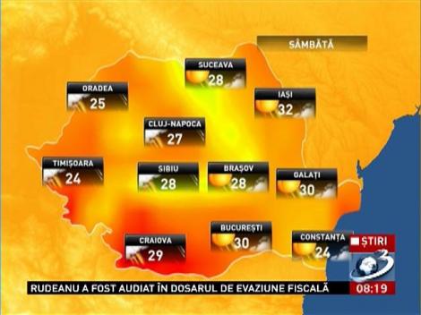 Temperaturi de vară &icirc;n aproape toată ţara