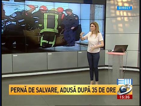 Salteaua de salvare, fabricată &icirc;n 1980, adusă de la Argeş după 35 de ore