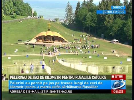 Imagini de la Şumuleu Ciuc, de la cel mai mare pelerinaj catolic de Rusalii