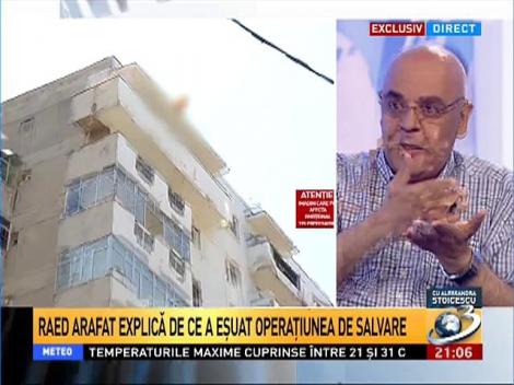 Raed Arafat explică de ce nu a fost adusă o saltea sau plasă în cazul femeii sinucigaşe