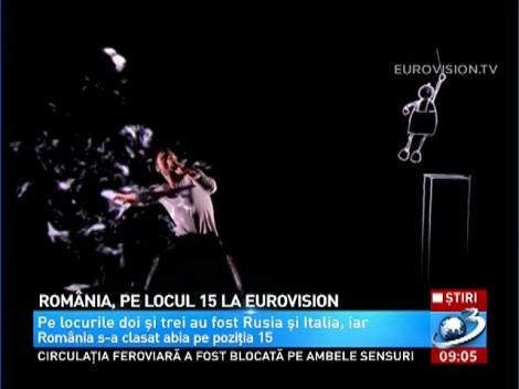Rom&acirc;nia, pe locul 15 la Eurovision