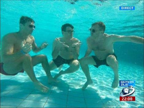 Echipa Antenei 3, &icirc;n "şedinţă de redacţie subacvatică"
