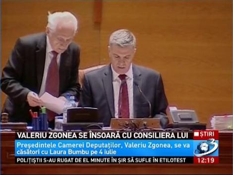 Valeriu Zgonea se însoară cu consiliera lui