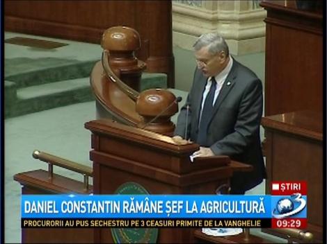 Daniel Constantin răm&acirc;ne ministrul Agriculturii