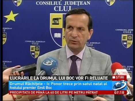 Se reiau lucrările la "drumul lui Boc"!