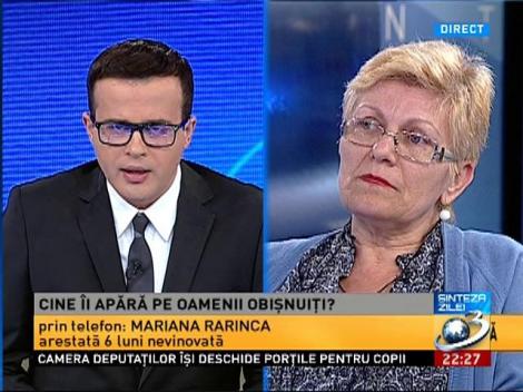 Mariana Rarinca, &icirc;n direct la Sinteza Zilei