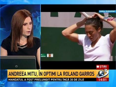 Andreea Mitu, în optimi la Roland Garros